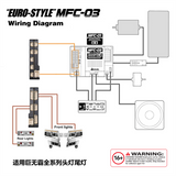JWB TAMIYA1/14 RC TRACTOR MFC-01 MFC-03 4 IN 1 Light Adapter Module KZQ-M02