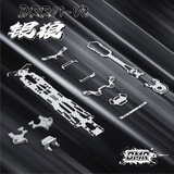 BMRC DRR01-V2 1/10 Rc Drift Car Silver Wolf Op Parts