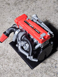 3D Printed 1/16 Scale Plastic Static Model of Skyline GTR R34 Engine