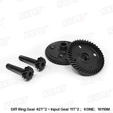 KKPIT K1 KBT SP 1/10 Rc Car Universal Differential Gear Set 42T/11T 10110M