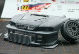 1/24 Rc Drift Car SUBARU GC8 GT300 3d Printed Parts with Transfer Sticker for Tamiya