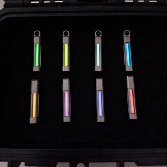 TC4 Titanium Alloy Shell Self-luminous Tritium Keychain