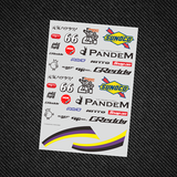 1/10 1/24 Rc Drift Car MX5 Sticker Water Transfer Sticker SC1689