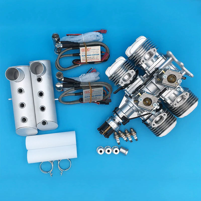 DLE 120 T4 Four-cylinder Gasoline Engine 120CC for Rc Fixed-wing