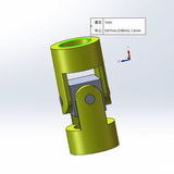 1/84 1/64 Model Modified 2mm Miniature Metal Universal Joint