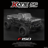 KKPIT 1/10c F150 Rc Pickup with KONE-M Chassis CS040 Transparent Case RTR