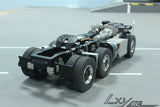 LXYRC 1/14 Tamiya Scania 770s 6X4 with Lifted Middle Axle Metal Chassis Assembly