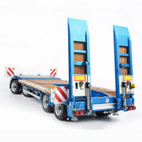 CUT MODEL 1/14 Metal Removable Hydraulic Tail Plate Low Bed Trailer CUT-QG2 + 2