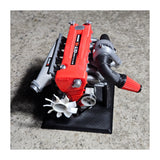 3D Printed 1/16 Scale Plastic Static Model of Skyline GTR R34 Engine