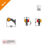 1/14 Tamiya Rc Tractor Profile Light CBY-024