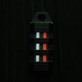 Self-luminous 25 Years Double Tube Tritium TC4 Titanium Alloy Keychain