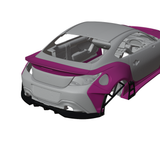 1/24 RC DRIFT CAR Tamiya GR86 Silkblazer D1GP Car Housing 3d Print OP PART