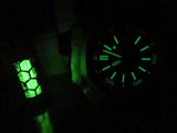 Sterling Silver Tritium Tube Keychain Self-luminous for 25 Years