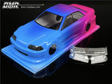 BMRC 1/24 Rc Drift Car JZX Car Shell Soft Shell with Lamp Cup with Coating