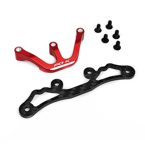 KKPIT 1/10 PDK Rwd Rc Drift Car Metal Bracket Carbon Fiber Front Crash 31911K