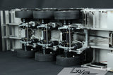 LXYRC 1/14 European Style Metal Three-axis Trailer