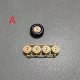 1/87 Static Model Modified RC Dynamic Metal Wheels 4pcs