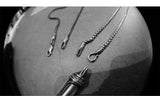 925 Silver Pendant with Mini Tritium Tube for Vintage Necklace