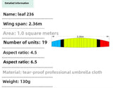 2.36m RC Powered Paraglider Leaf236 PNP RTF
