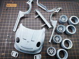 1/24 911 GT2 CLUB RS RC DRIFT CAR 3D PRINT SHELL OP PART for Fujimi 12390