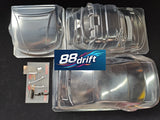 88Drift 1/10 RC Drift Car S15 Transparent Shell 200mm Wheelbase 257 Wheelbase