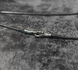 925 Silver Pendant with Mini Tritium Tube for Vintage Necklace