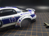 1/24 TAMIYA MADMIKE RX7 BOSS rc drift car body, painted finished 106mm wheelbase