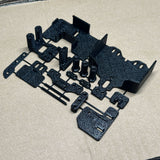 MUSHU TG TT 1/24 Rc Drift Car 3D PRINT GTR32 200SX WHITE Shell Wheelbase 70-73MM