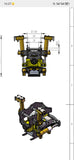 Engcon Hydraulic Movable Joint for 1/14 Cut 914 920 918 E111 Ec160 Rc Hydraulic Excavator OP