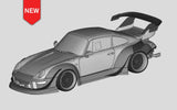 1/24 911RWB 993 3d Print OP Kit for Tamiya 911GT2 Model