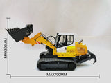 1/12 All-Metal Remote Control Hydraulic Track Loader Forklift Model with Hydraulic Tail Hook RTR