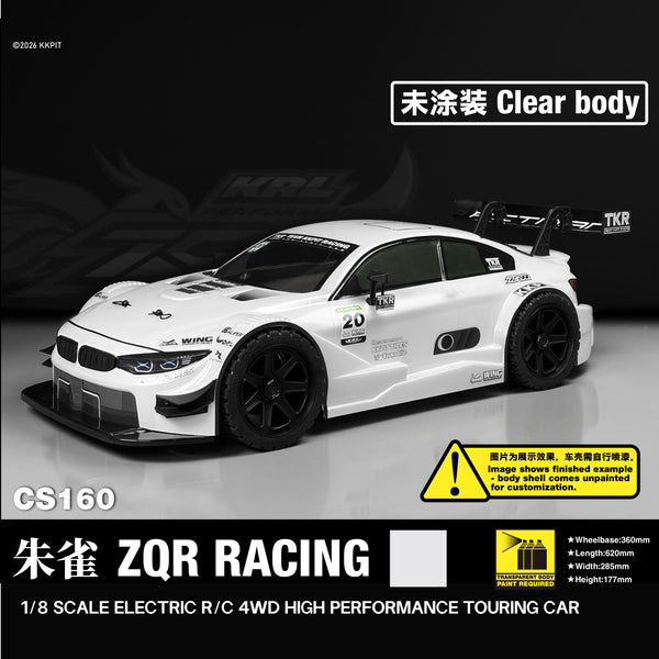 KKPIT 1/8 ZQR RACING RC CAR KIT KRL-RS CHASSIS 360MM wheelbase