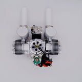DLE 120 Electric Start with Generator Twin Cylinder Engine for Rc Fixed-wing Aircraft
