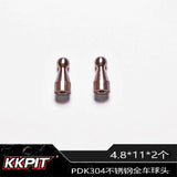 KKPIT 1/10 PDK RWD RC DRIFT CAR Full Set Stainless Steel Metal Ball Head