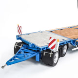 CUT MODEL 1/14 Metal Removable Hydraulic Tail Plate Low Bed Trailer CUT-QG2 + 2