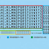 Kaya 1/14 Tamiya Scania Volvo Rc Tractor Metal License Plate Model European Model 286