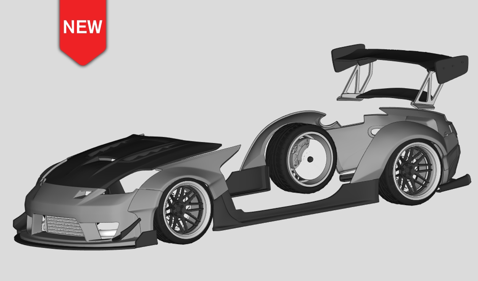 1/24 350Z Brian MC RC DRIFT CAR 3D PRINT OP PART FOR TAMIYA – VAJJEXRC