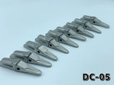 1/14 RC Hydraulic Excavator Model Stainless Steel Digging Bucket Teeth Dc05 10PCS