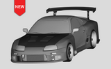 1/24 Supra MK4A80 TOP SECRET Rc Drift Car 3d Print Housing Modified with Transfer Sticker for Tamiya
