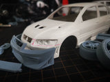 1/24 EVO7 Rc Drift Car 3d Printing Modified Parts with Transfer Sticker Fujimi 039206