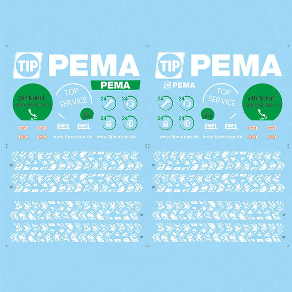 1/14 TAMIYA 56362 volvo FH16 RC Rescue Vehicle TOY STICKER Kit D1307