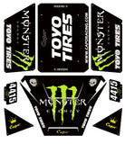 CAPO QUEEN CD1582X 1/8  Remote Control Climbing Car Body Sticker