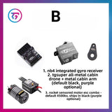 TG Super 1/24 Rc Drift Car Motor ESC Steering Gear Combination