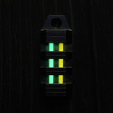 Self-luminous 25 Years Double Tube Tritium TC4 Titanium Alloy Keychain