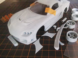 1/28 RX7 3d printed car shell finished kit 90mm wheelbase 70mm wide