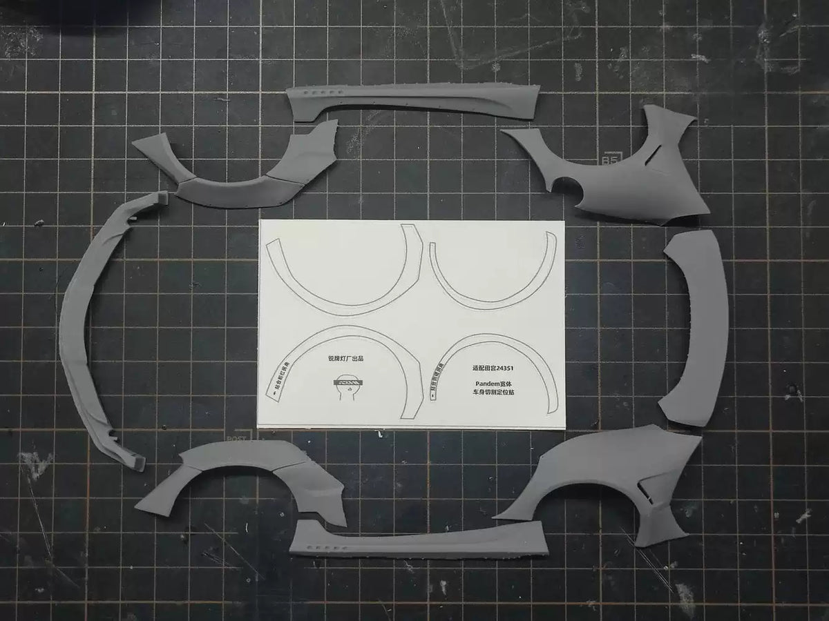 1/24 Rc Drift Car Shell Tamiya Supra Pandem Wide Body Modification Kit ...