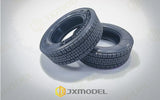 JXmodel 1/14 Tamiya Rc Tractor European 73mm Wide Narrow Rubber Tires 1 Pair