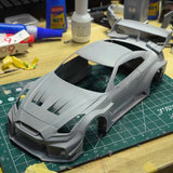 1/24 GT R35 RC DRIFT CAR car case 3d print OP parts with transfer sticker for tamiya 24300