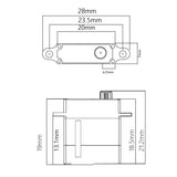 PTK 7306 MG-D 7g All Metal Digital Servo Actuator F5L F3D RCKST x06