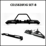 CAPO SIXER1 Samurai Jimney RC CAR Metal Front Bar Rear Bar Spare Tire Rack Black Set CD15828FJG SET-B